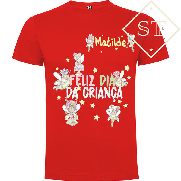 Feliz dia das Crianças Fadas (Com nome) - Sê-Tu